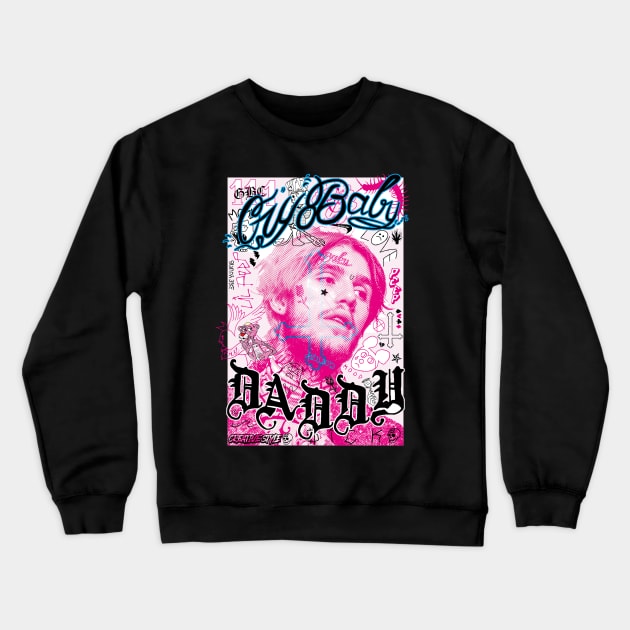 Cry baby Peep Pink Collage Crewneck Sweatshirt by Creative Style